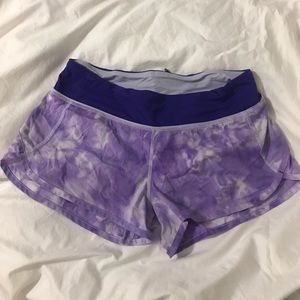 Size 4 purple lululemon shorts